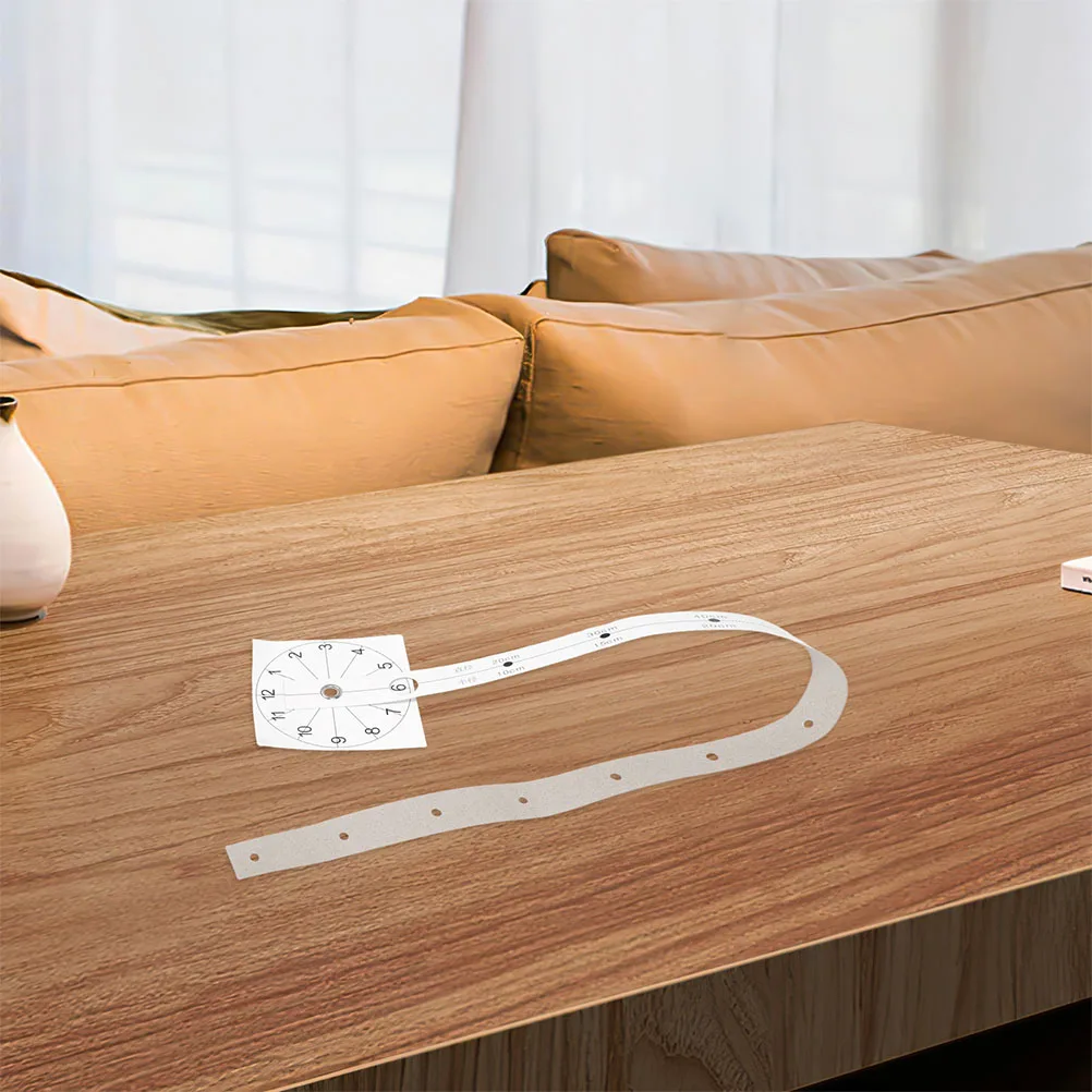 

Wall Clock Positioning Scale 8Pcs Graduated Measuring Ruler for Silent Wall Hanging Clocks DIY Installation Tool Kitchen Office