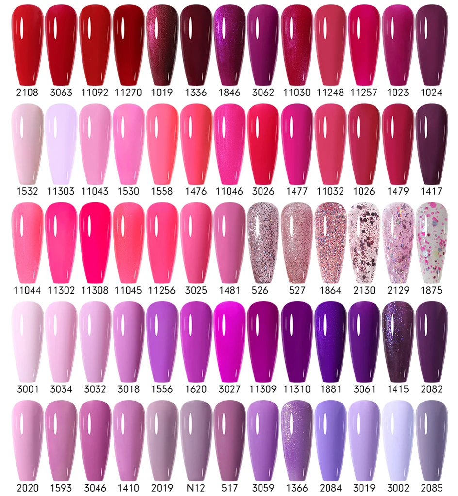 Arte Clavo HEMA TPO Free 15ml 12-teiliges Gel-Nagellack-Set Hochpigmentierte Regenbogen-Farbenpalette für Salon-Nageldesign – Detail 5