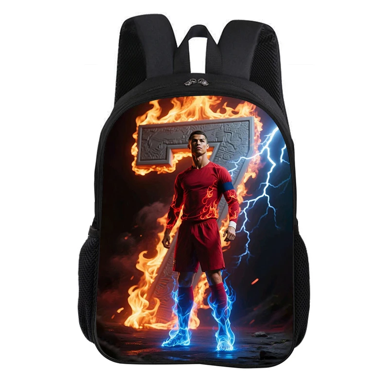 Ronaldo Schoolrugzak CR Voetbalsterrenrugzak Kinderboekentas Knapzak Mode Schooltas Voetbal Sportrugzak Kindercadeau