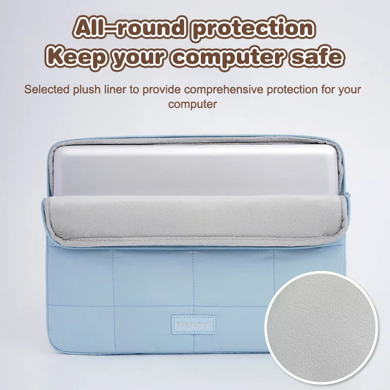 

Simple Waterproof Laptop Sleeve Bag Soft Laptop Cover Travel Laptop Case Portable Computer Carrying Case 14/15.6 Inch