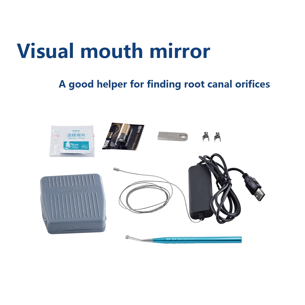 DEASIN LED Visual Dental Digital Micro Intra Oral Camera Wifi Foot Control HD Visual Intraoral Scanner Camera for Endo Motor Cli