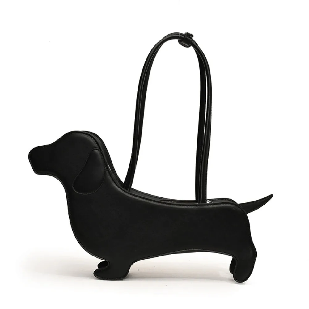 

Casual Sausage Dog Dachshund Dog Bag Three-dimensional Creative Animals Shoulder Bag Pu Leather Cute Cartoon Handbag Girls