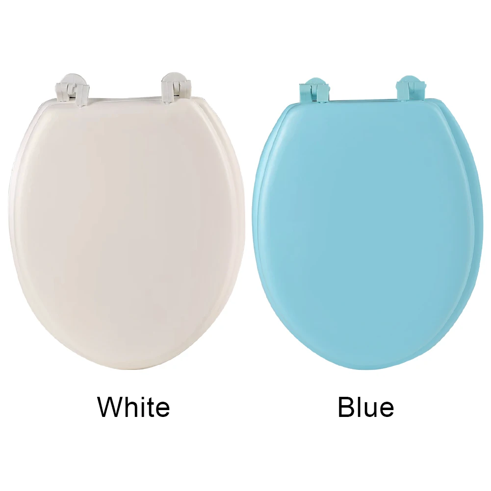 Soft Close Cushion Quick-Release Oval Thicken Round Cushion Bathroom Replacement Cover Seats for Bathroom Seats Standard Toilets