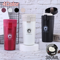 380ml Thermal Mug Double Wall 304 Stainless Steel Coffee Cup Tea Vacuum Flask Thermos Water Bottle Leak-proof Thermos Mug Coffee