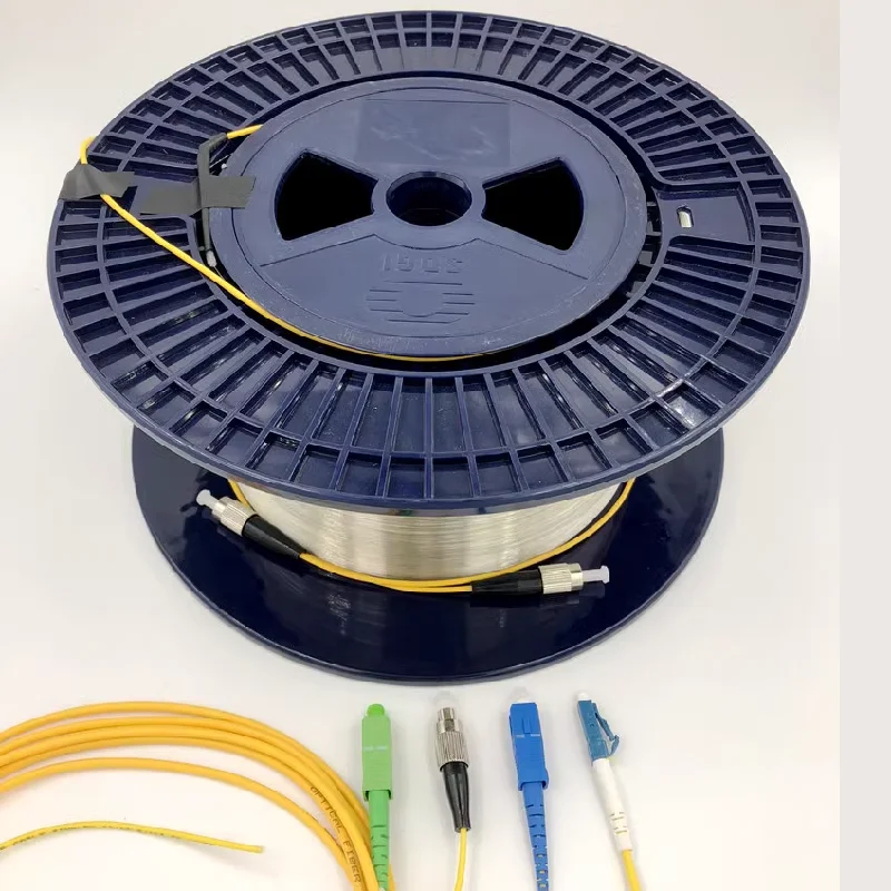 

Волоконные вытяжки, 2,2 км, OTDR, стартовый кабель, 2200 м, оптоволоконная катушка, круг с дополнительными разъемами