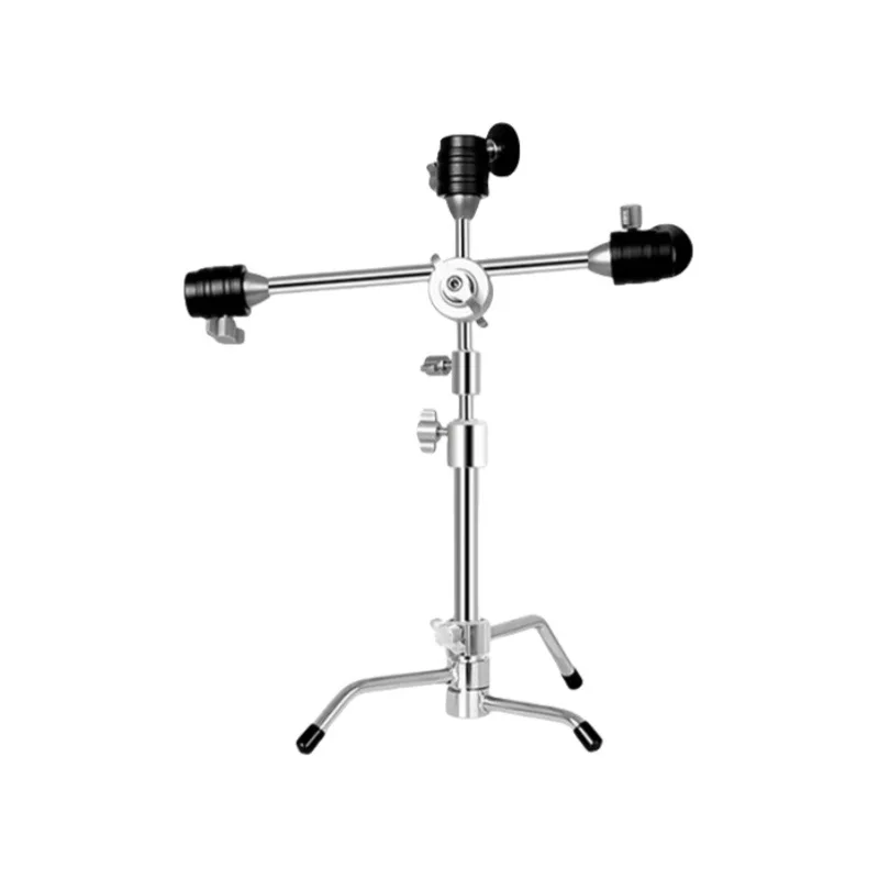 ​C-Shape Overhead Camera Tripod - Portable Magic Arm for Desktop/Outdoor, Flexible for Vlogging, Streaming, Photography