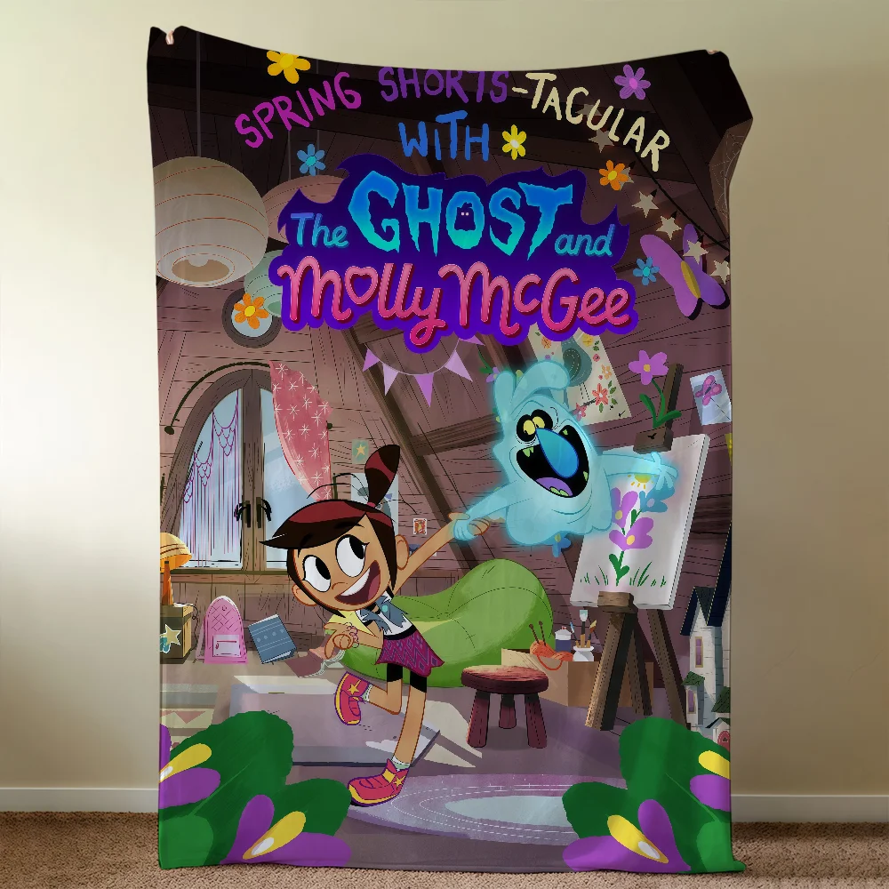 The G-GhostS-ES And M-MollyS M-McGeeS Blanket Soft Warm Furry Throw Super Kids Toys Bed Sofa Car Cradle