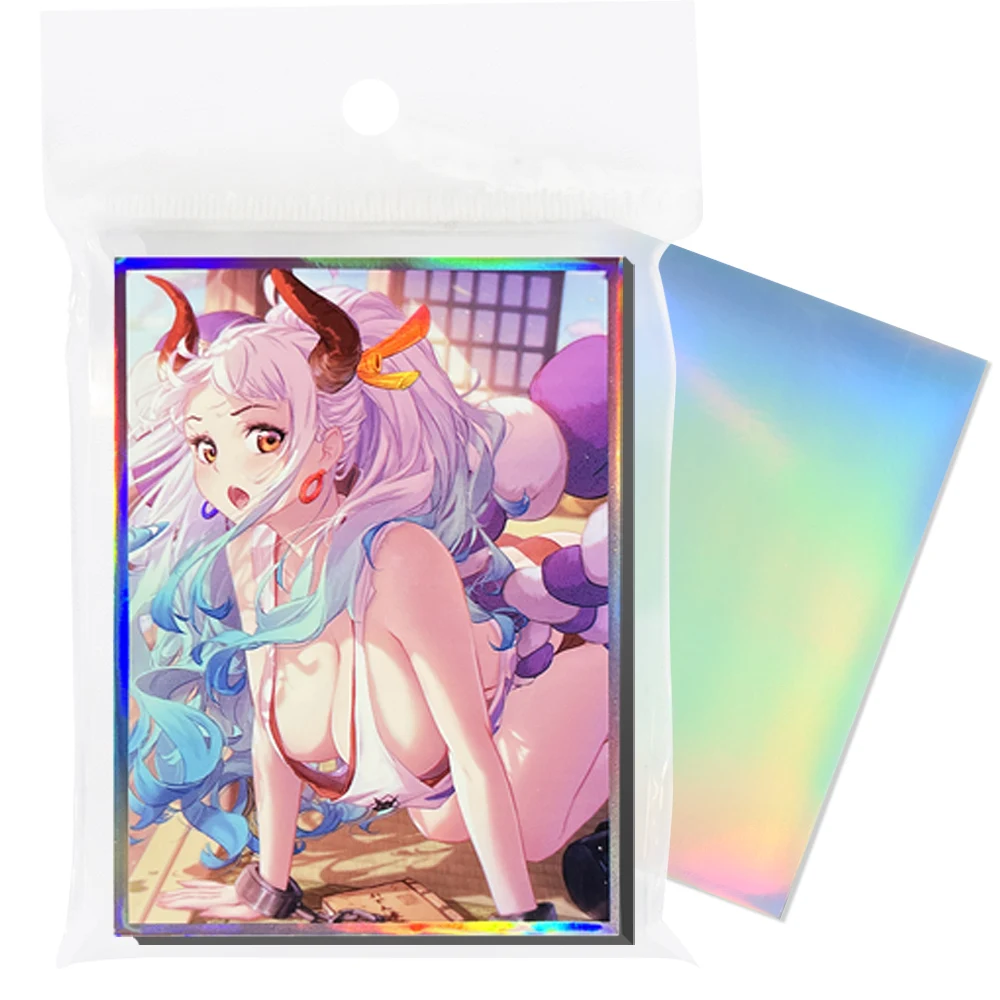 

67x92mm 60PCS Laser Anime Card Sleeves Trading Card Sleeves MGT /PTCG Card Protector for Game Cards