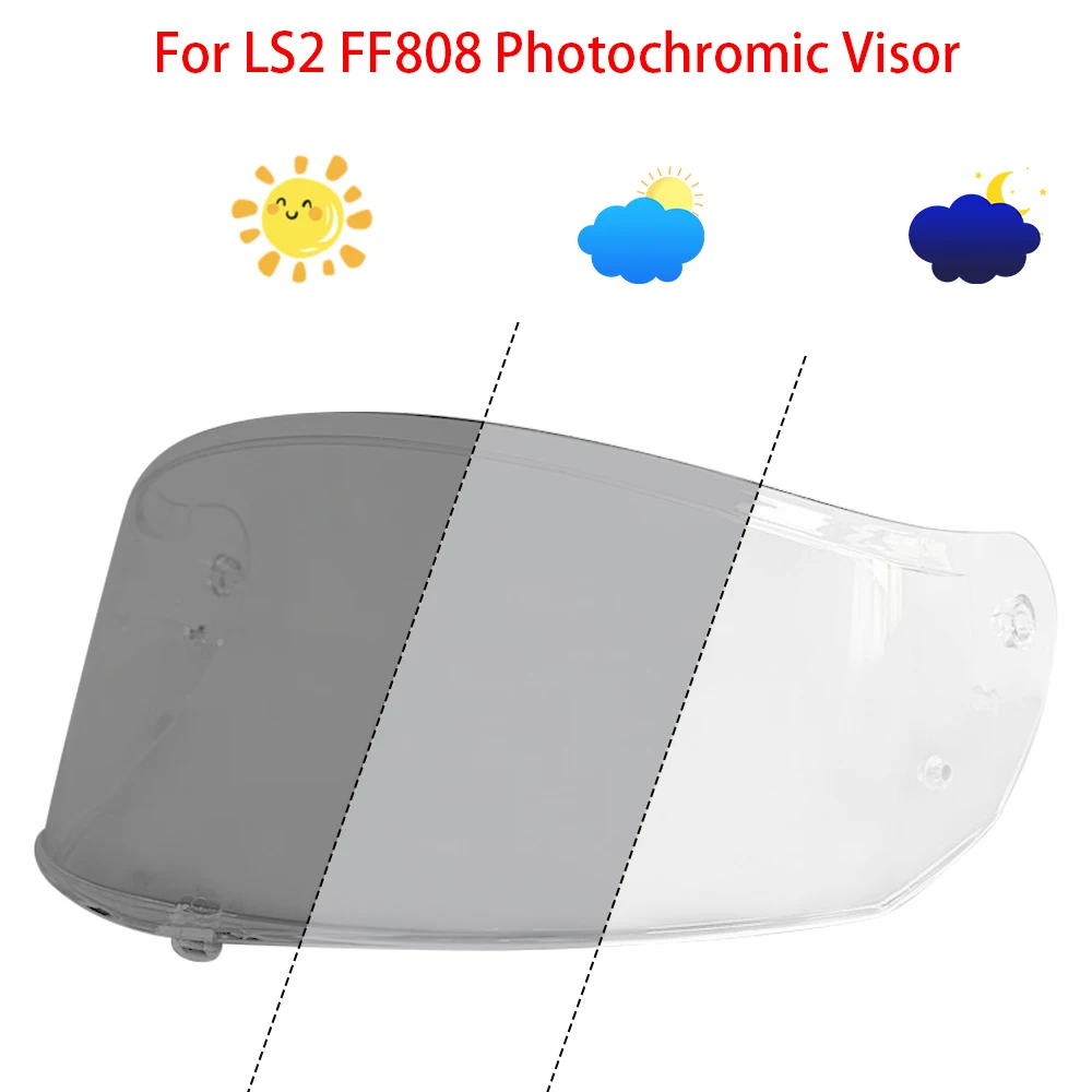 

Motorcycle Helmet Photochromic visor Goggles For LS2 FF808 Helmet visor UV Automatically hromic lens
