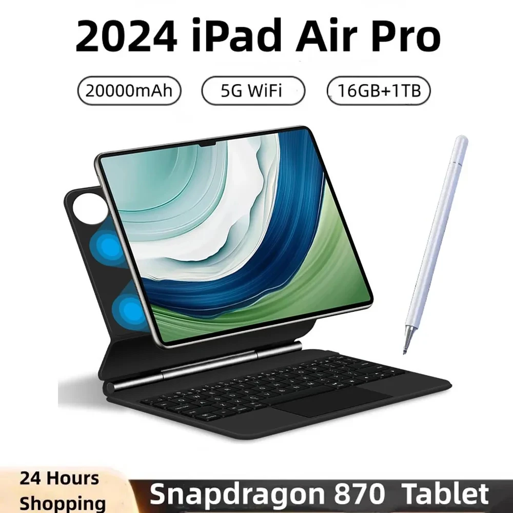 

2024 Global Version Original IPad Air Pro Tablet 11inch HD 4K Android 13 16GB+1T 20000mAh 5G Dual SIM Bluetooth WiFi GPS Tablett