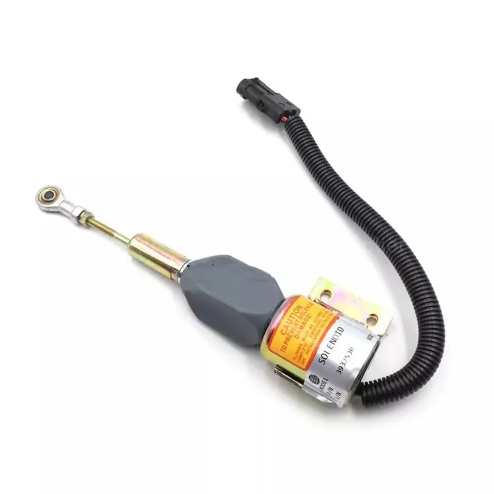 3932530 3932529 For R220-5 210-3 Flameout Solenoid Valve Switch Fuel Stop Valve Excavator Parts
