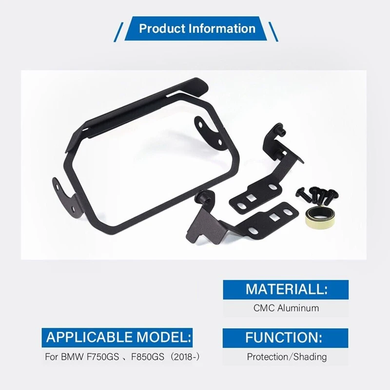 Per BMW F750GS F850GS 2018-2022 F 750 850 GS copertura del telaio del misuratore TFT protezione antifurto protezione dello schermo protezione dello strumento