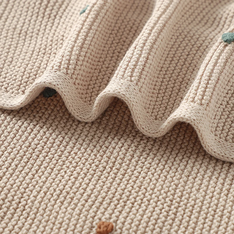 

Newborn Baby Blankets 90*70cm Knitted Infant Kids Boys Girls Ultra-Soft Cotton Muslin Swaddle Wrap Stuff Toddler Comforter Sheet