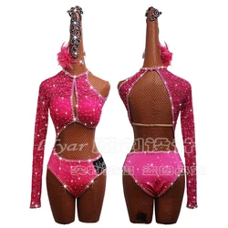 Women Pole Dance Clothing  Steel Pipe Girl Costume Party Performing Dress Clubwear Costumes Sexy Dance