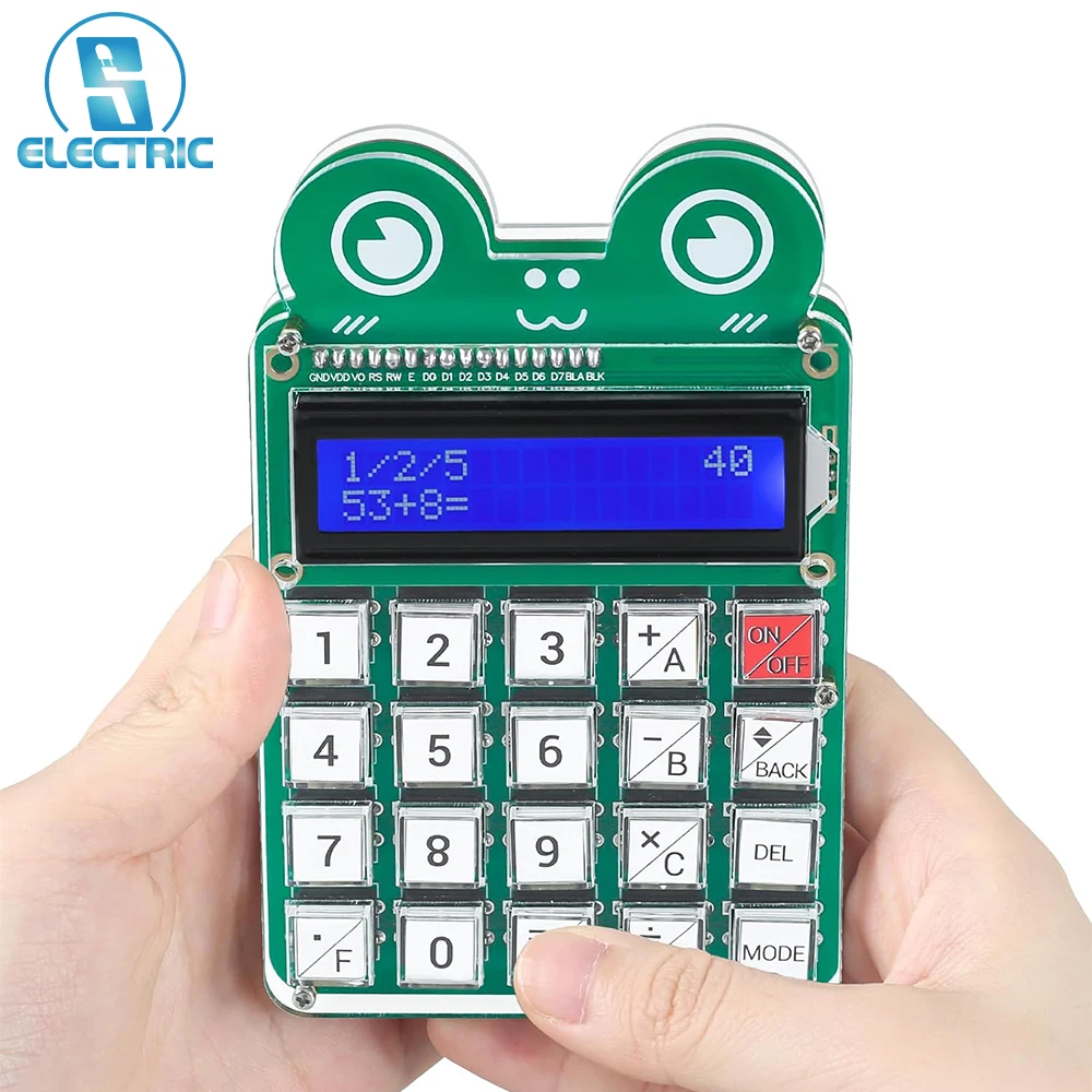 DIY Hesap Makinesi Lehimleme Uygulama Seti 6 Haneli Matematik Uygulama Oyunu STEM Okul Öğrenme için Eğitici Lehimleme Projeleri