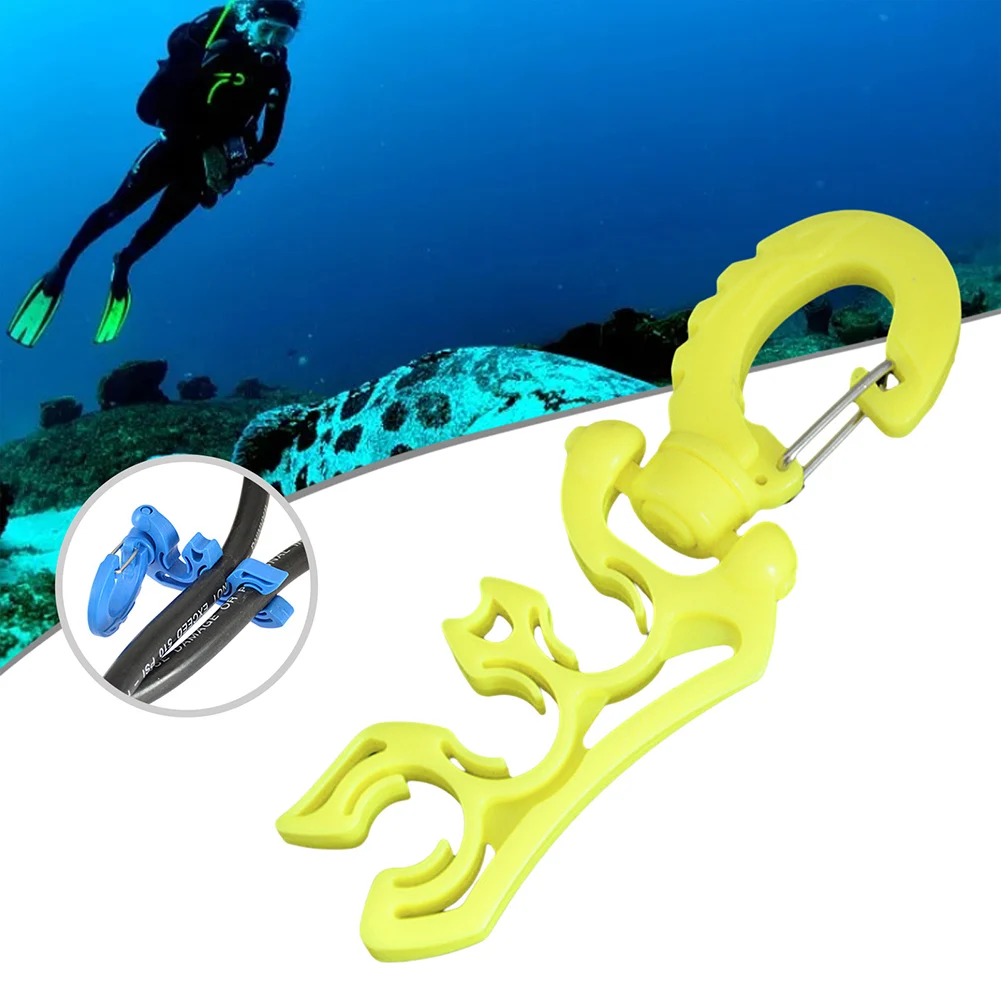 Holder Clip Scuba Diving Clip Scuba Hose Clips Diving Equipment Dual BCD Hose Holder Scuba Diving Clip  2024  New