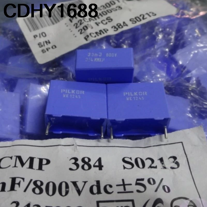 

20 шт. MKP 0,033 мкФ 800 В 33nf 333 пленочный конденсатор 15 мм