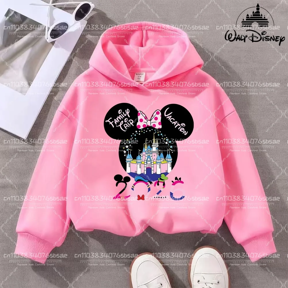 ديزني Kawaii 2026 موضة ديزني لاند رحلة عطلة الملابس كاريكاتير هوديي الأطفال أفضل الرسوم المتحركة فتاة الملابس الصبي ديزني الاطفال #3