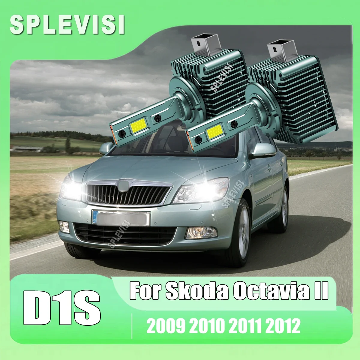 D1S Car Lights Led Headlight 500% Enhanced Brightness Replace 66144 66140 85140 85415 For Skoda Octavia II 2009 2010 2011 2012