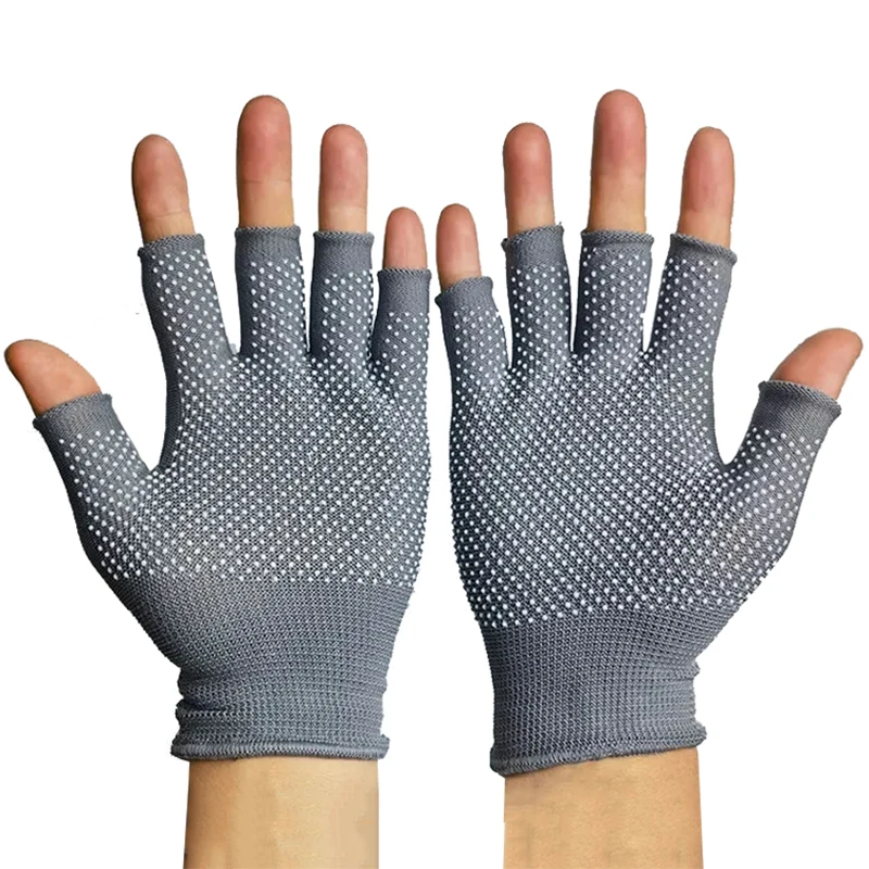 

Shockproof Breathable Half Finger Gloves Ridding Men'S And Women'S Half Finger Gloves Summer Thin Non-Slip Sports Yoga Gloves