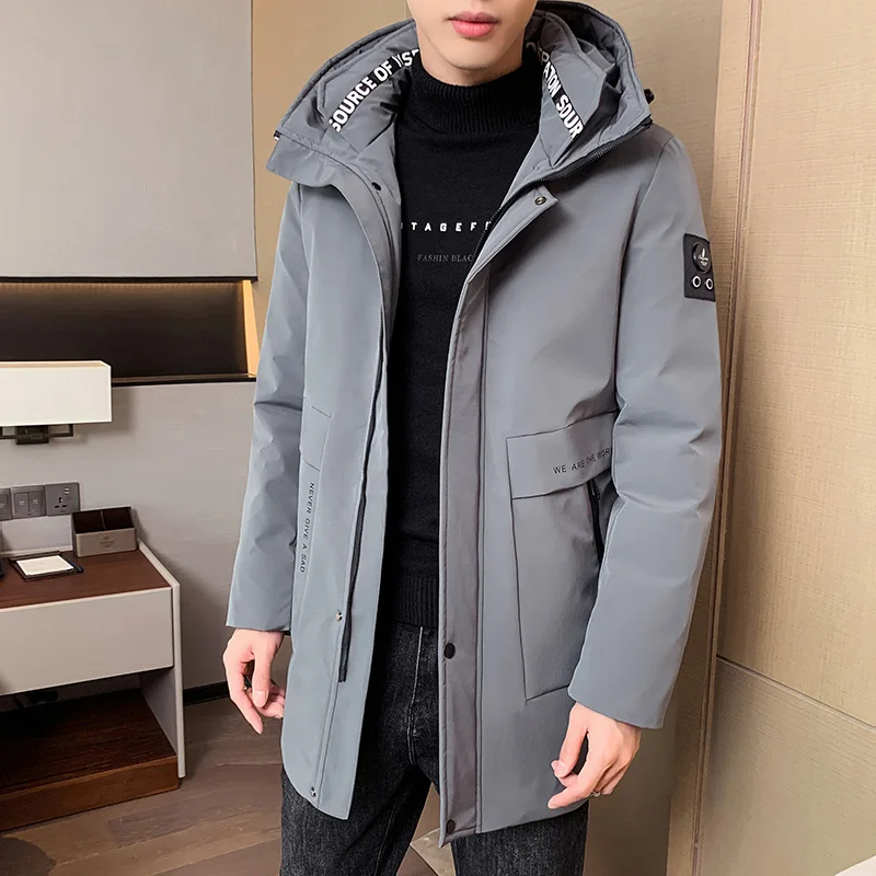 

Winter Couple Outdoor Cycling Sports Leisure Long Down Jacket Fashionable Trendy Comfortable Versatile and Cold Resistant Jacket