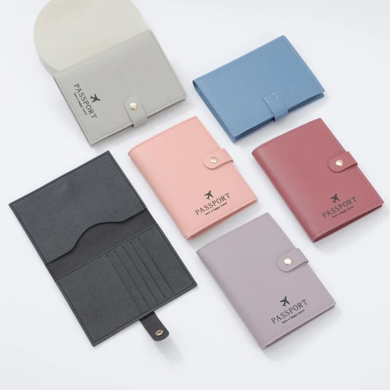 

2025 New Passport Bag Document Bag Card Bag Multifunctional Simple Fashion Solid Color Large Capacity Travel Accessories