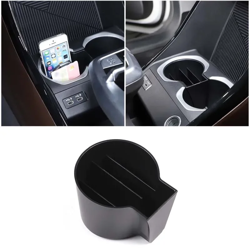 

For BMW X1 U11 2023 2024 ABS Car Styling Central Control Cup Holder Partition Organizer Storage Box Car Interior Accessories