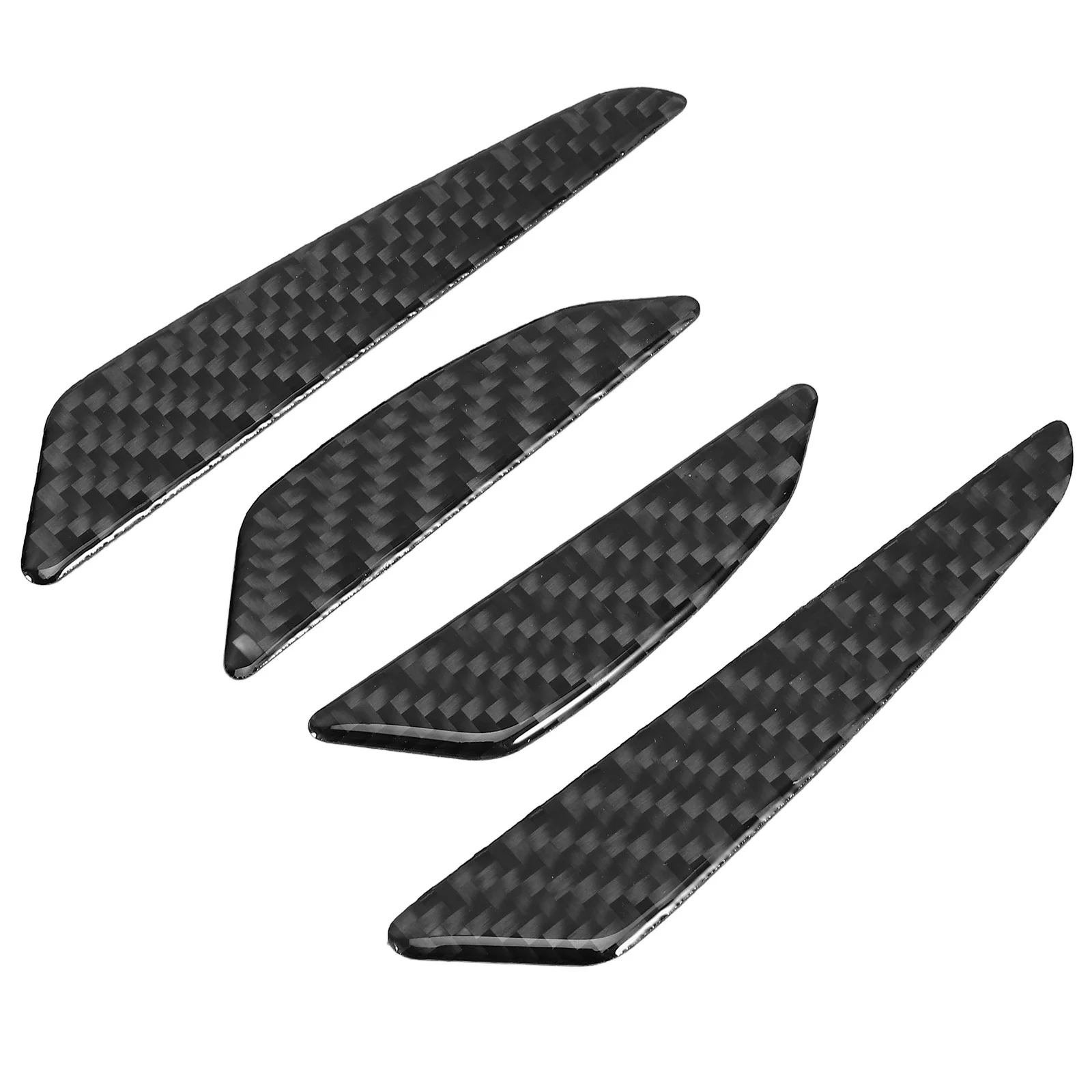 

4PCS Car Bumper Guards Black Universal Carbon Protectors Car Door Protector Anti Scratch Door Accessories