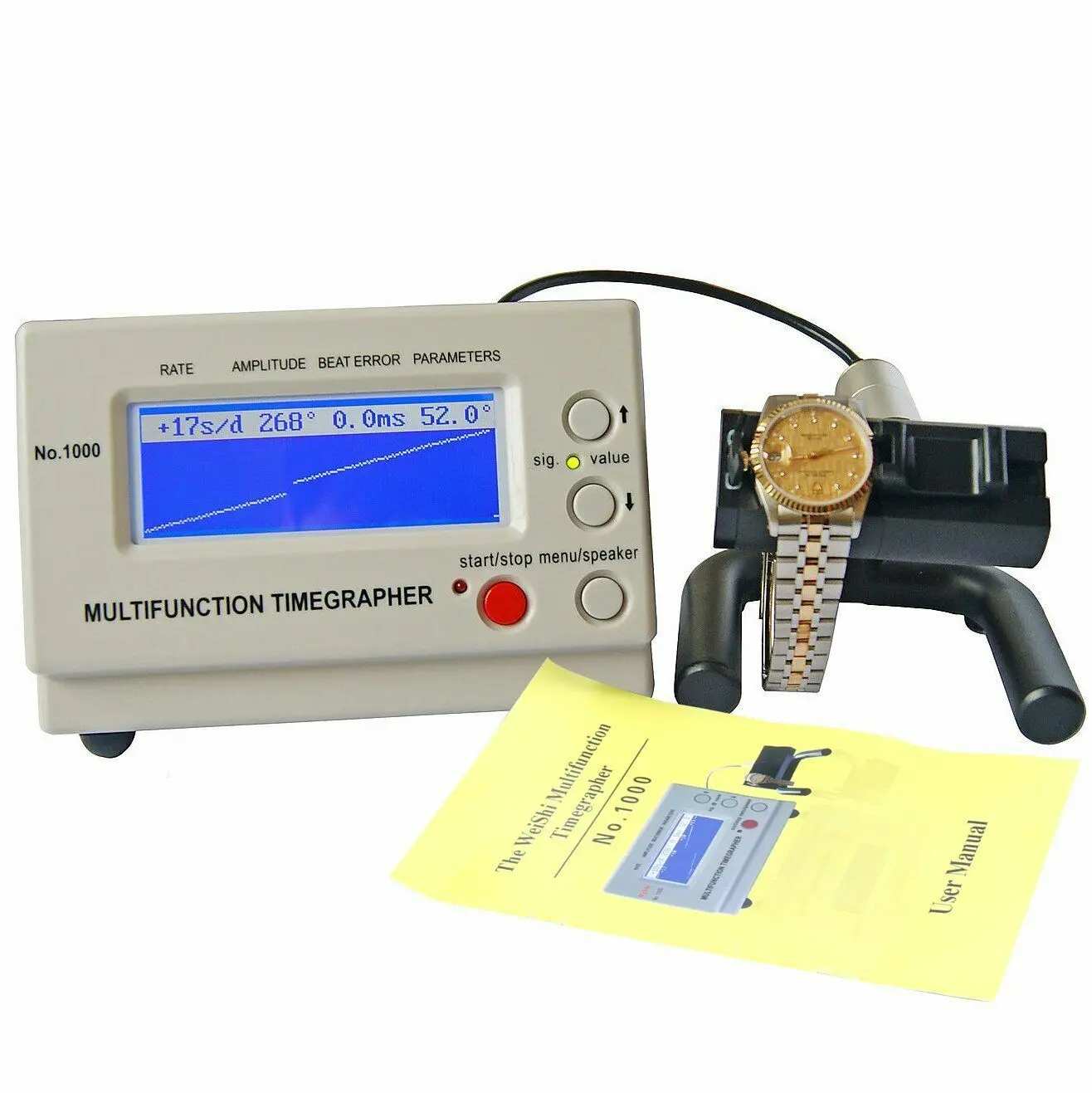 Multifunction Timegrapher Stainless Steel Watch Timing Machine Tester Tools MTG-1000 Eco-Friendly