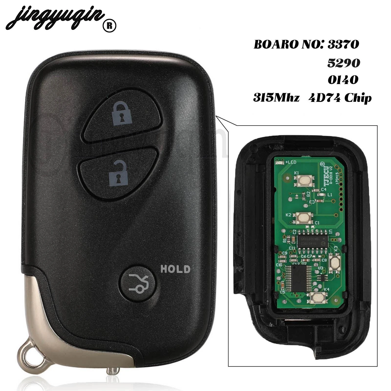 

jingyuqin 5290/0140/3370 Ask 315Mhz Remote Control Car Smart Key For Lexus GS430 ES350 GS350 GS350 LX570 IS350 RX350 IS250