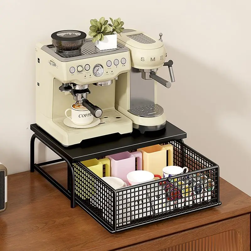 Metal Coffee Pod Holder Iron Chrome Plating Display Capsule Rack Stand Storage Shelves For Dolce Gusto Capsule Drawer JJ427