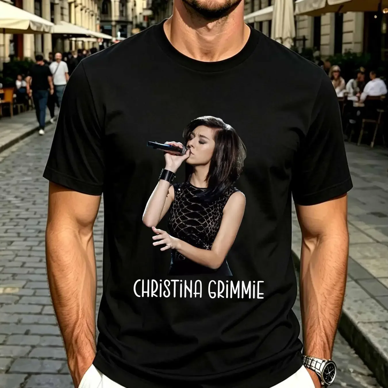 washed T Shirt New Popular Remembering Christina Grimmie For Fans Men S 4XL WS1948 vintage Washed Breathable Versatile graphic
