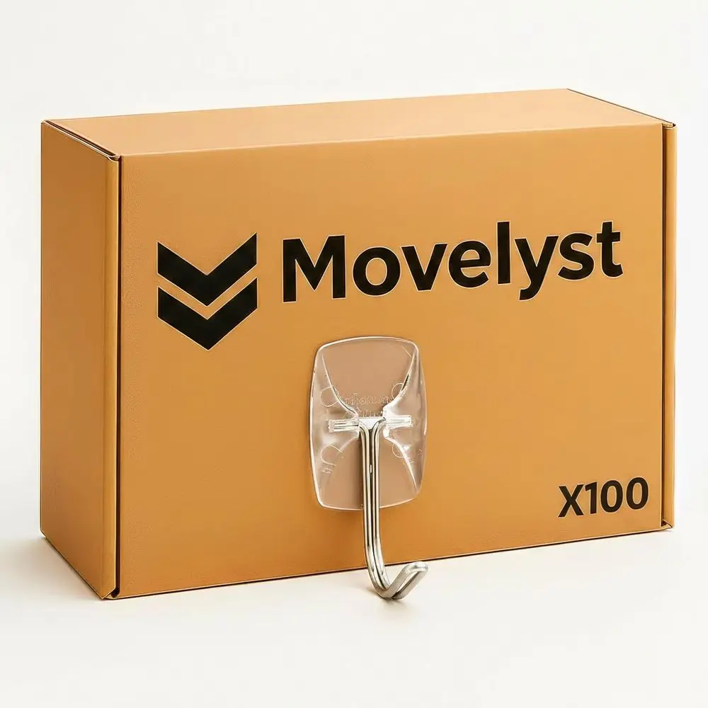 

100 Small Hooks+120 Removable Strips, Clear Wire Hanger Hooks, Damage-ree Utility Hooks, Heavy Duty with Adhesive Strips, No Too