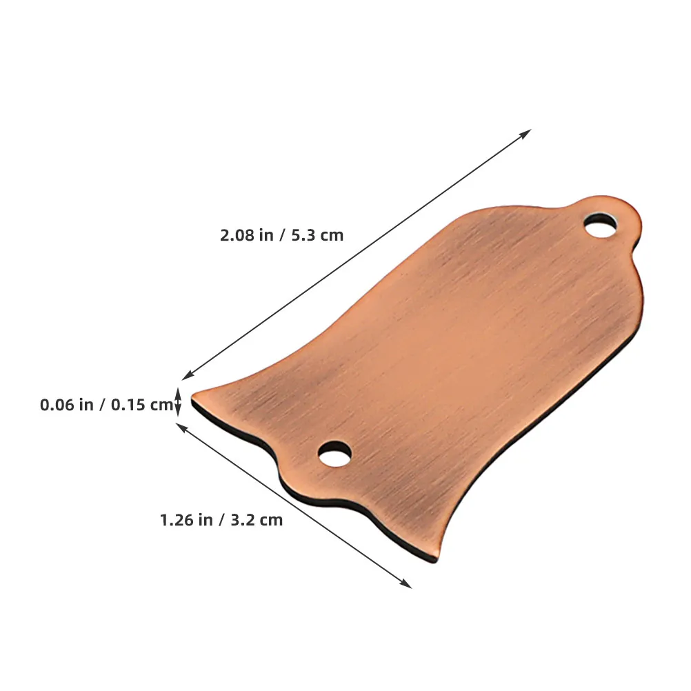 Electric Guitar Truss Rod Cover – Metal Replacement Part with Rounded Edges & Scratch-Free Design