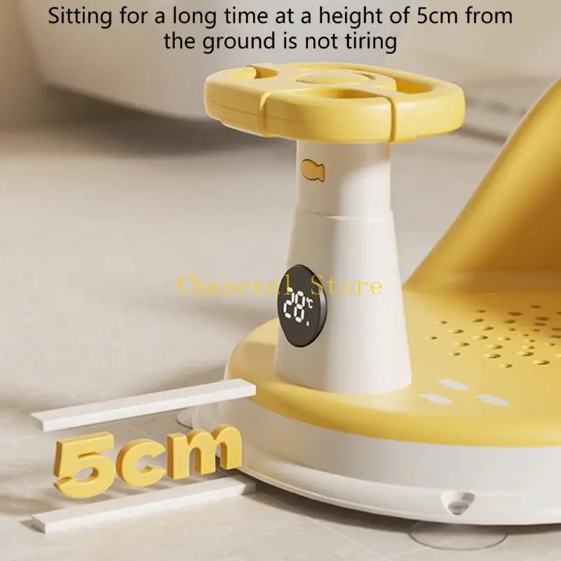 E7CE asiento baño bebé seguro para bebés 6 meses por encima diseño resistente a silla ducha liviana para hogar