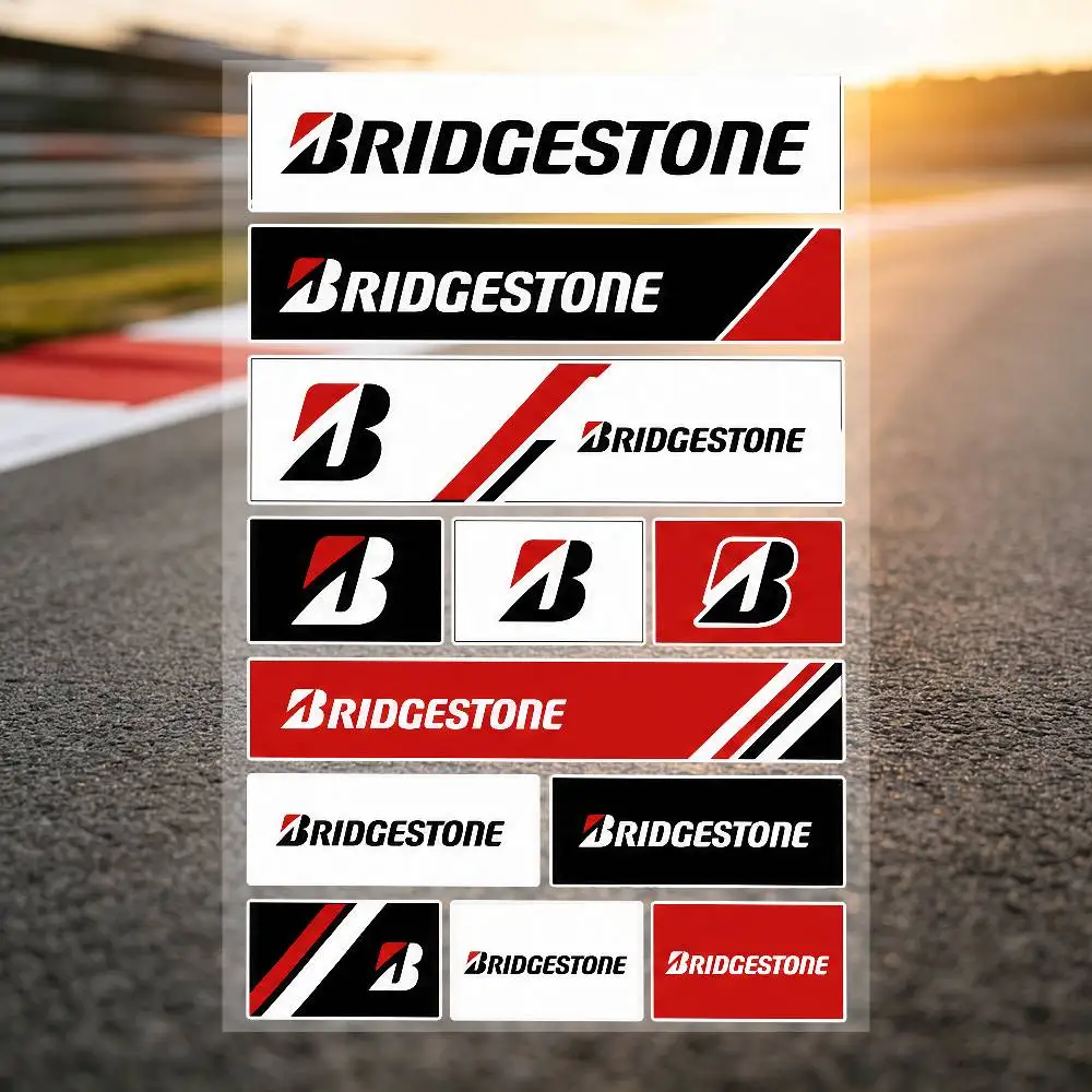 for Bridgestone All Purpose Reflective Waterproof Scratch Blocker Decal Car Bike Helmet Cup Refrigerator Decorative Stickers - view 2