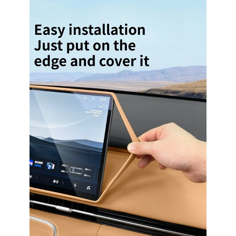 For Geely EX5 EM-i (Galaxy Starship 7) Central Console Silicone Cover + Infotainment Screen Frame Trim Interior Mod