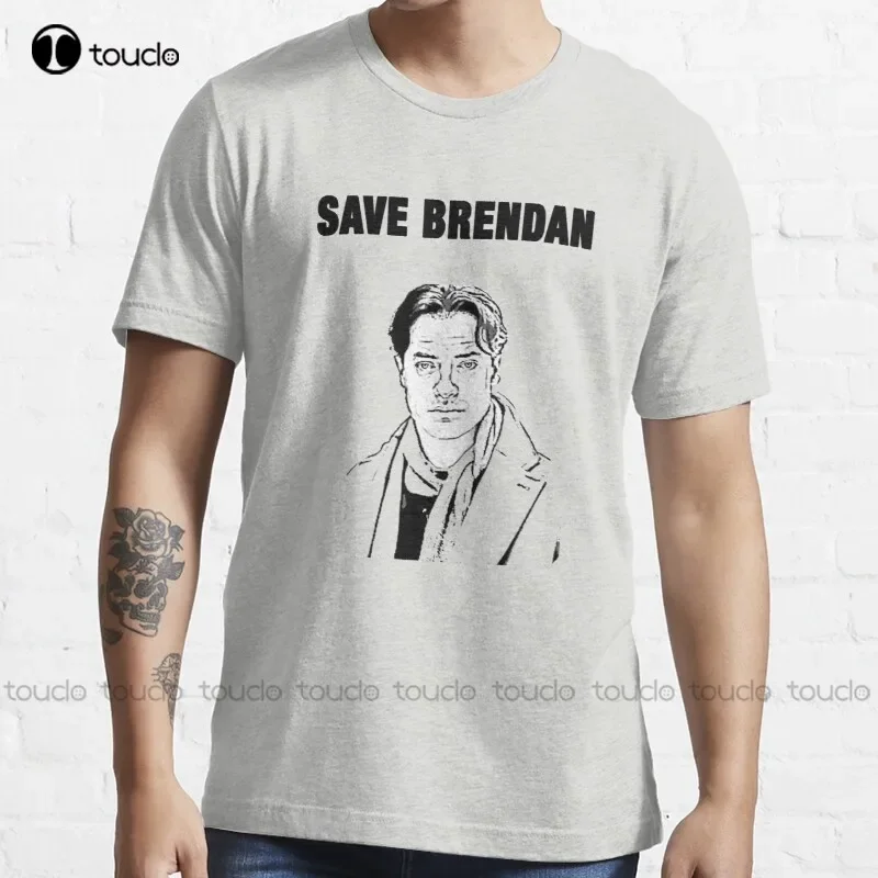 New Save Brendan Fraser Funny Meme Tee Shirt T-Shirt Mens Golf Shirt Cotton Tee Shirts Xs-5Xl Fashion Funny Harajuku Streetwear