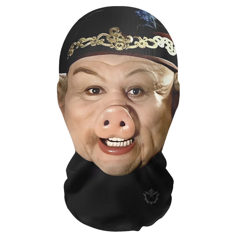 3D Printed Elastic Mesh Face Mask for Pigsy from Journey to West Carnival Party Props Breathable Headgear Cosplay Fun Balaklava