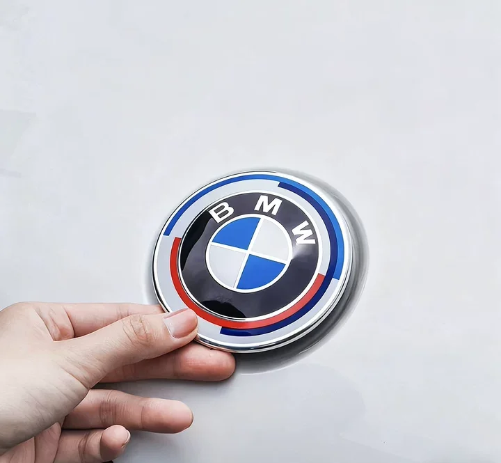 2 قطعة 74 مللي متر 82 مللي متر شعار غطاء السيارة الأمامي ، شعار الباب الخلفي الخلفي مناسب لسيارات BMW E36F20 E46 E39 E38 E90 E53 X3 X5 X6 M E60 E87 ملحقات #1