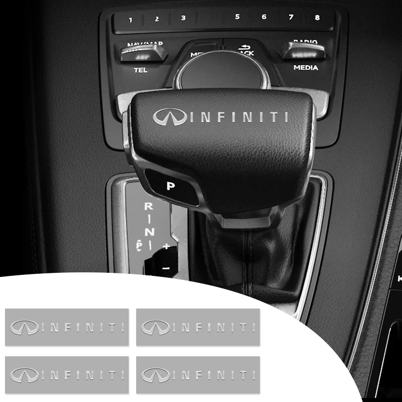 Accesorios de coche pegatinas decorativas de Metal 3D para Infiniti Q50 FX35 Q30 G37 Q70 QX70 G35 Q60 QX50 QX60 QX80 QX30 JX35 G25 G37 FX