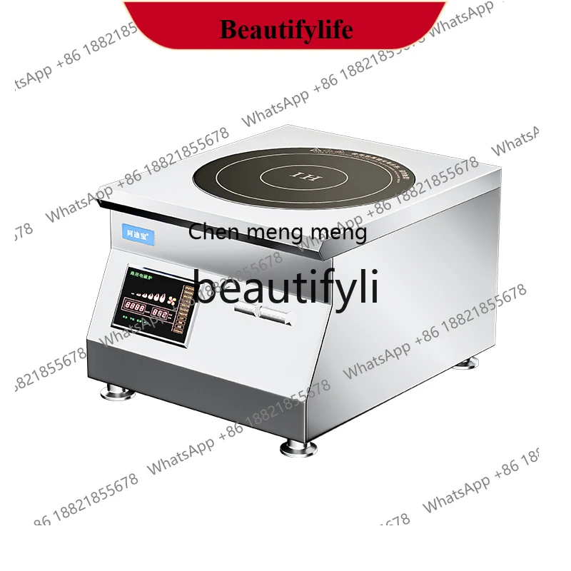 

AB02 Single and Double Head Electromagnetic Soup Cooker 12kw 15KW Commercial Hanging Soup Cooker Low Profile Soup Cooker