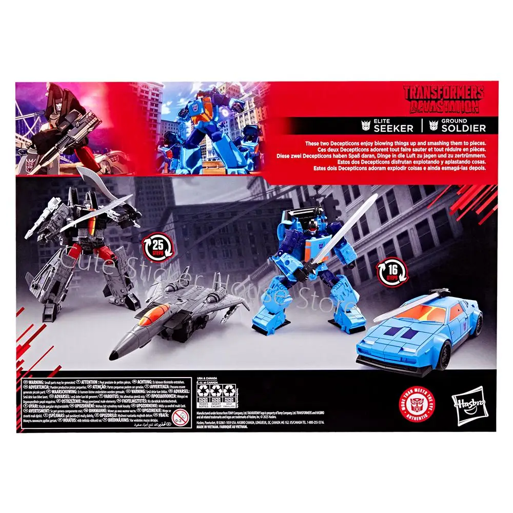 Auf Lager Original Hasbro Studio Series Mtmte Collection Transformers: Devastation Ground Soldier und Elite Seeker Actionfiguren