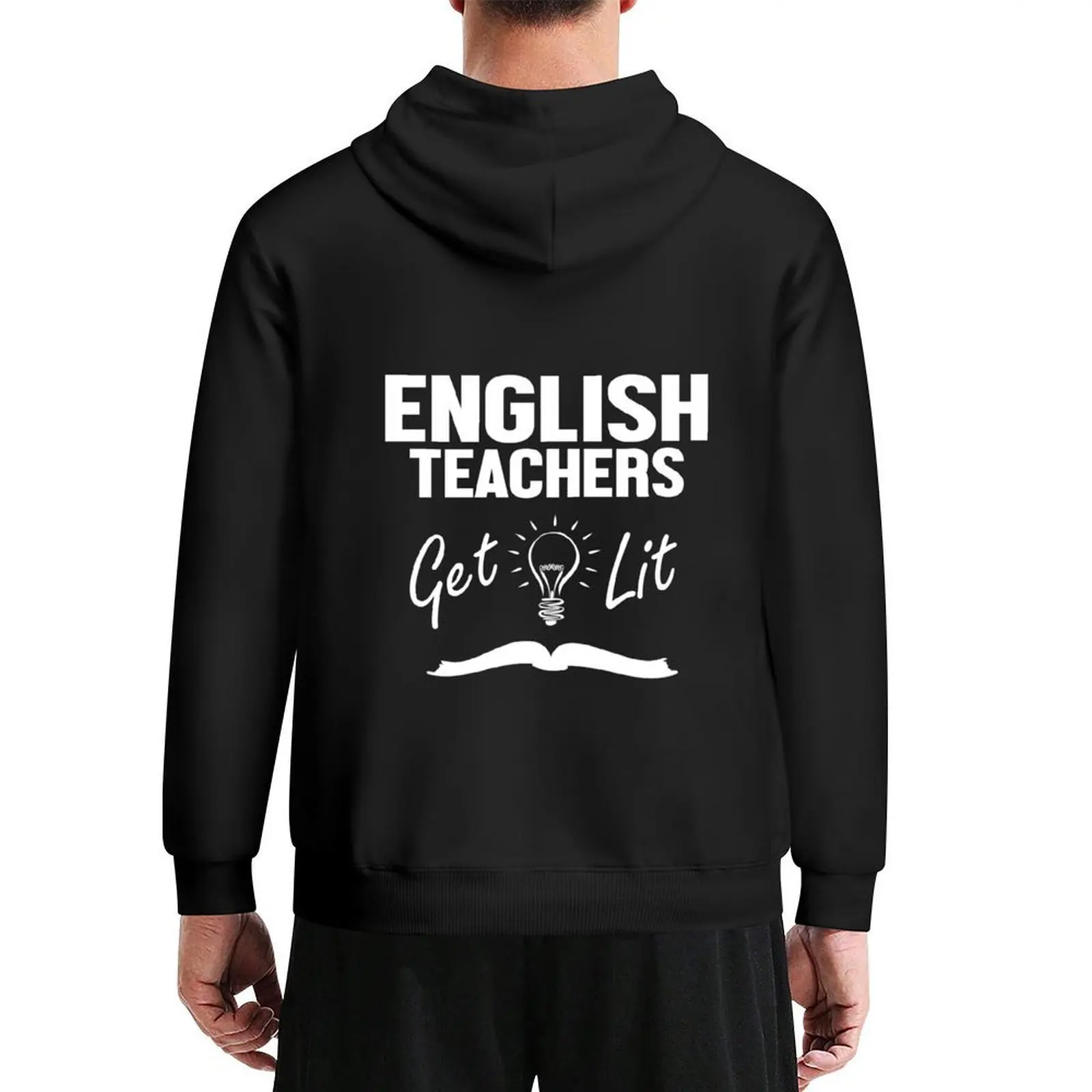 

English Teachers Get Lit Funny Literature Hoodie korean autumn clothes men clothing mens clothing hoodie men
