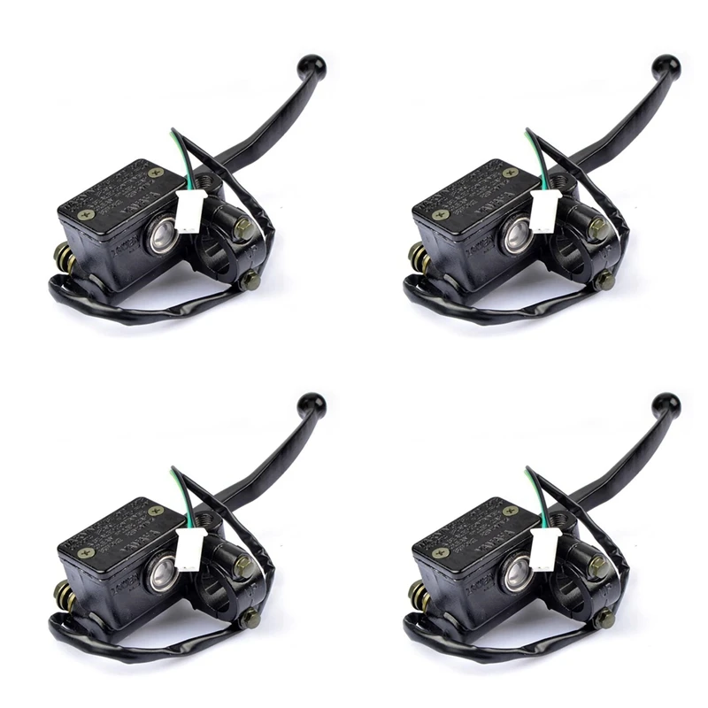 4X Motorcycle Handle Brake Fluid Caliper Master For Yamaha 125Cc YBR 125 Front Brake Hydraulic Pump Cylinder Assy,Right