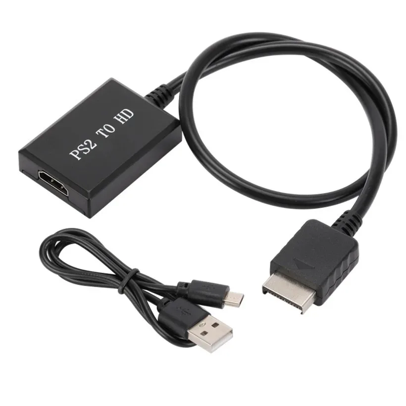 PS2 To HDMI-compatible Adapter Cable for PS2 To HDMI-compatible Converter, Works for PS2 High Defination Converter Link Cable