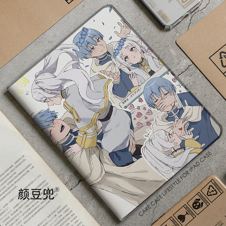 Frieren Beyond Journey's End Anime For Sansung Galaxy Tab A7 Lite 8.7 2021 Case S9 Plus Tri-fold stand Cover Galaxy Tab S6 Lite