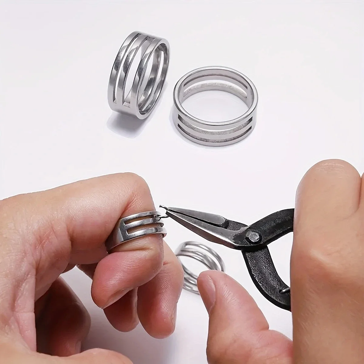 1pc-Split jump ring, closed finger tool, used for DIY jewelry making, ball pliers, opening aid tool