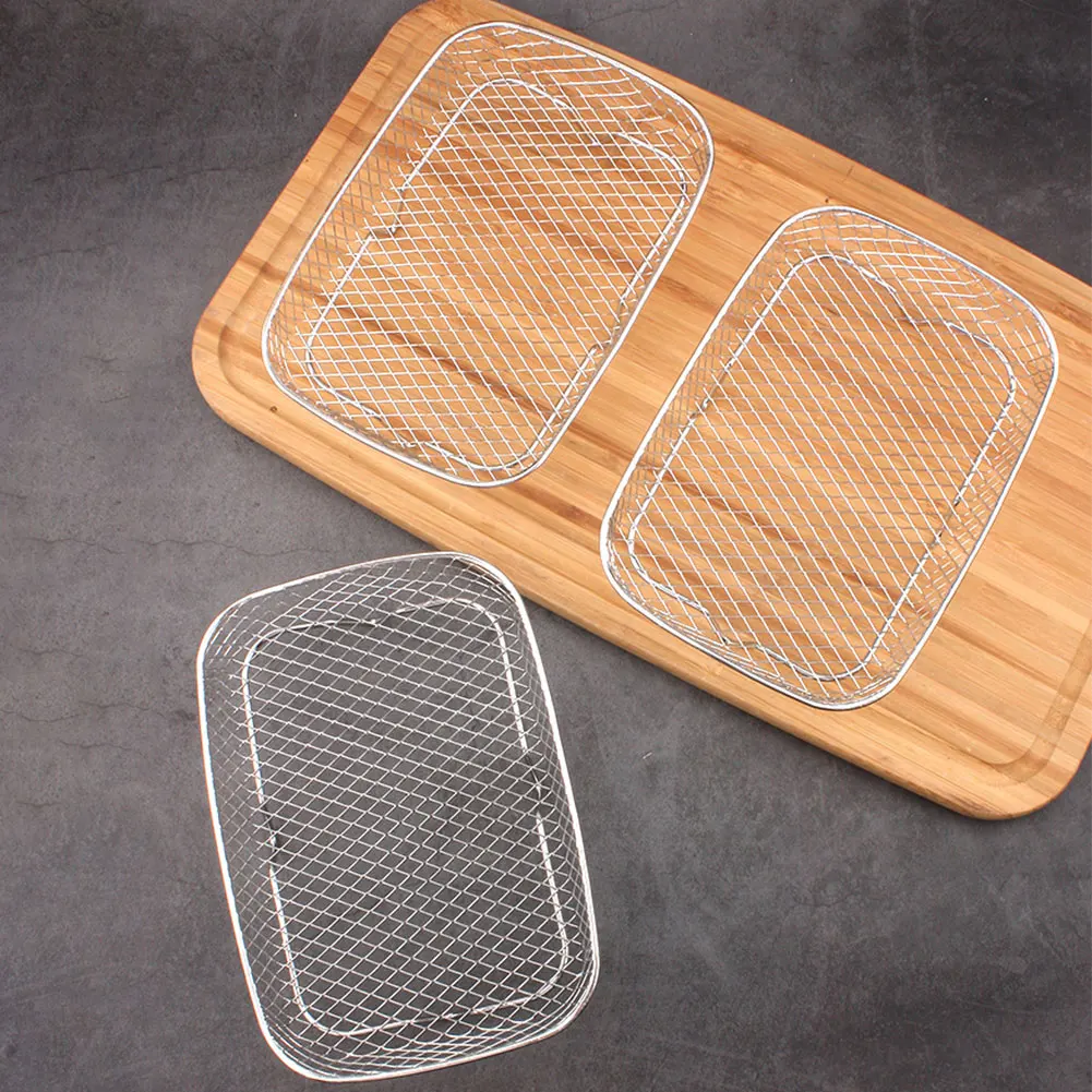 

Стойка для фритюрницы, стойка для гриля, фритюрница из нержавеющей стали, духовка, гриль, пароварка, штабелируемая сетчатая корзина для гриля для домашней кухни