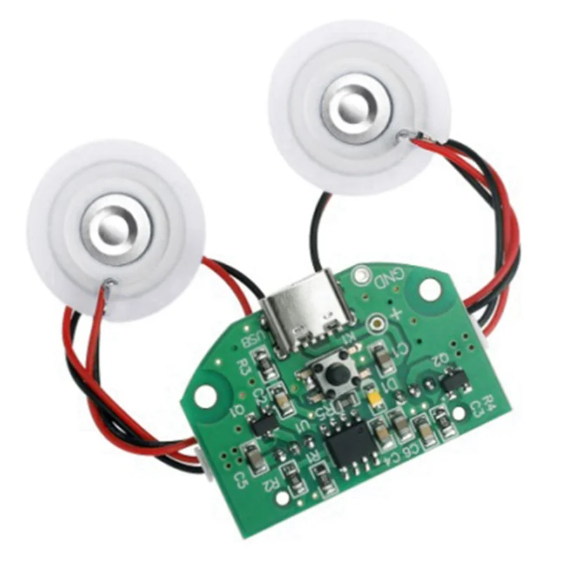 A17F-2X Dual Spray Atomization Module USB Humidifier Driving Circuit Board Atomization Experimental Equipment Ultrasonic